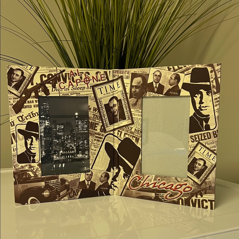 NWOT Chicago Al Capone Themed Picture Frame - 3 x 5